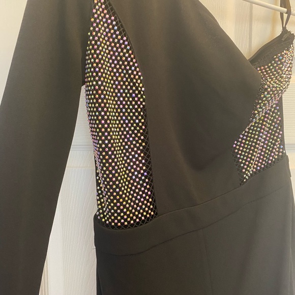 Black sequins jumpsuit - Picture 3 of 4